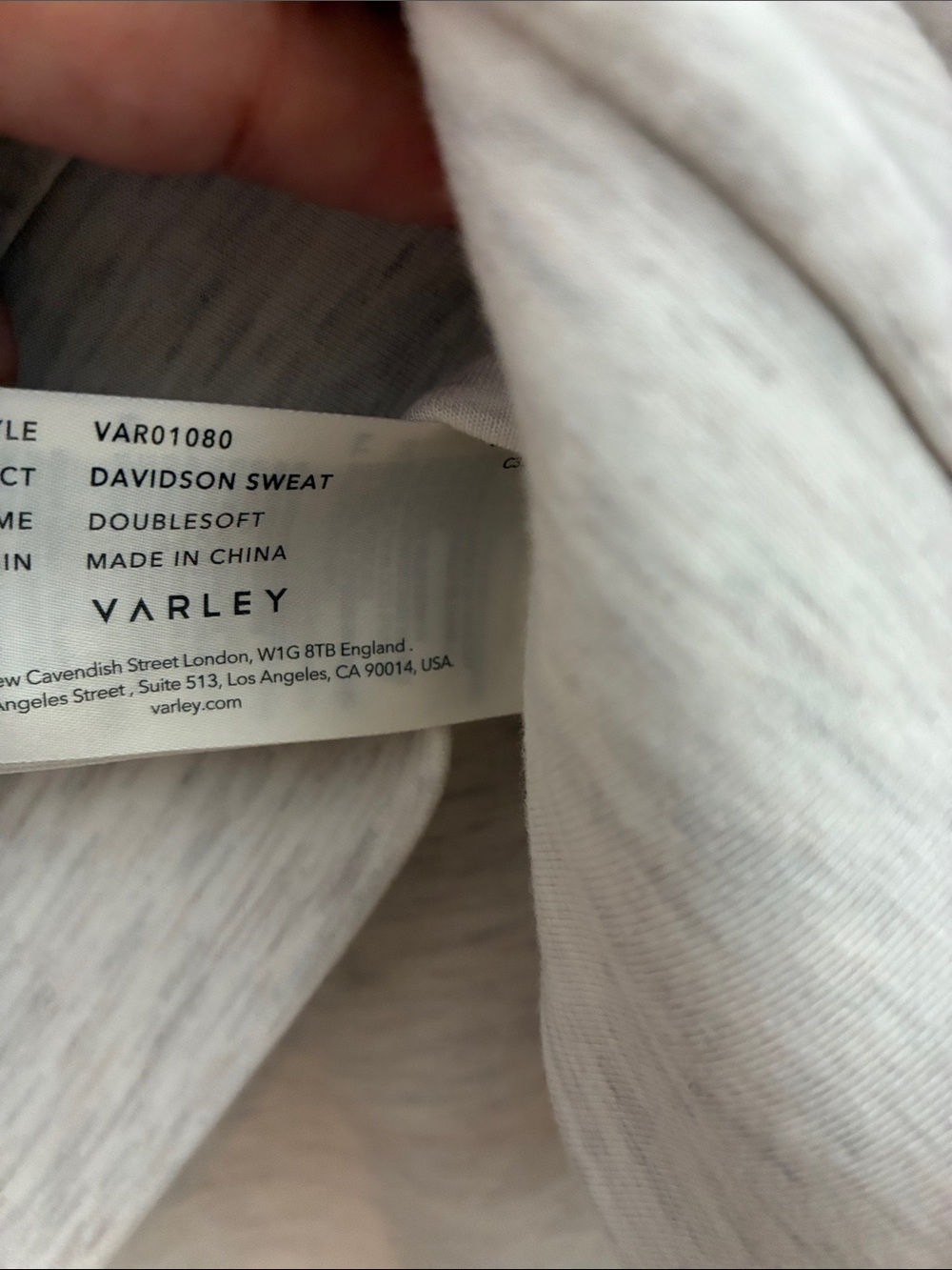Varley Davidson Doublesoft Set Top Pants Small EUC light gray - Picture 10 of 16